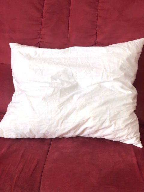 Coussin Carré Coton Blanc et Soie Fleurie - 45x45cm