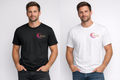 T-Shirt Noir  Homme Coton Peigné Premium Personnalisé