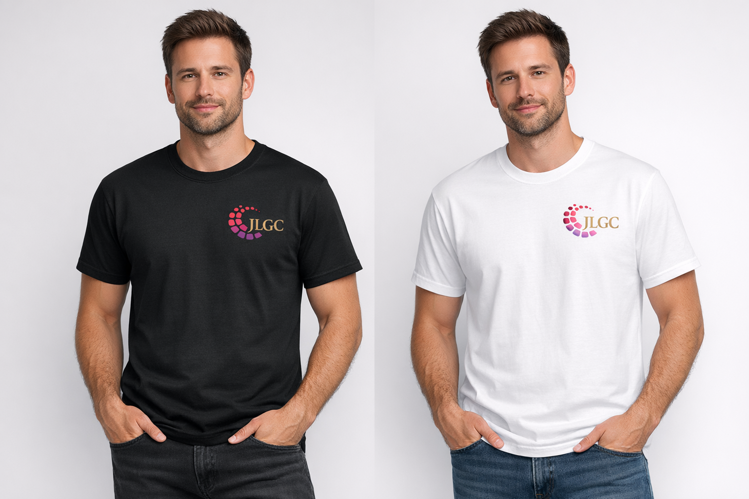 T-Shirt Noir  Homme Coton Peigné Premium Personnalisé