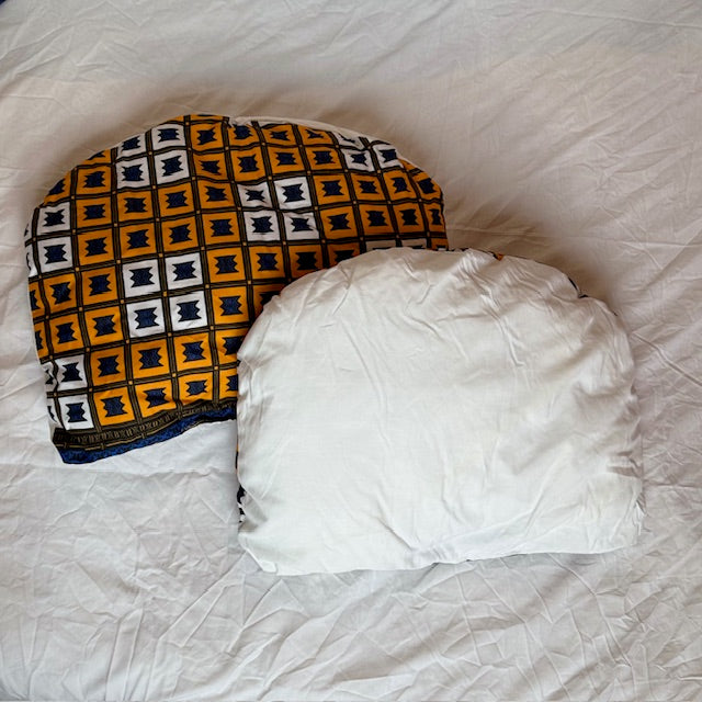 Lot de Taies d'Oreiller Réversibles - Esprit Traditionnel & Blanc Pur